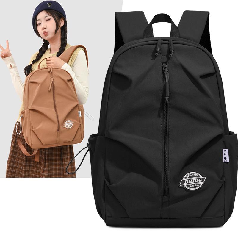 Schoolbag backpack new casual computer bag fashionable and simple middle school student schoolbag female tide brand large-capacity bag