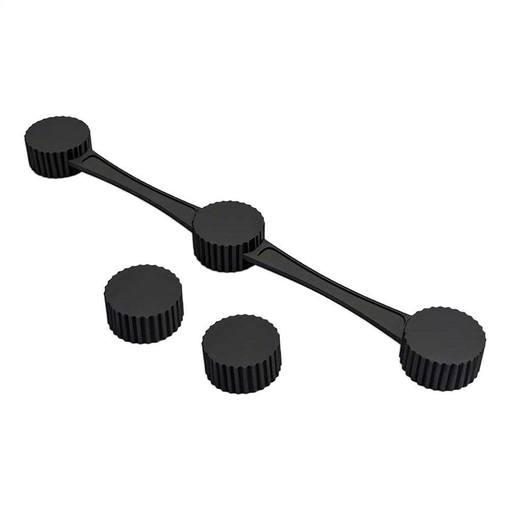 1pc Reusable Air Fryer Magnet Silicone Buckle Non-Scratch Paper Holder  Lock Disposable Liners