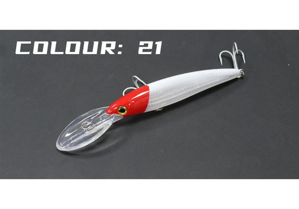 Große Minnow-Köder zum Angeln - Grüne Makrelen-/Thunfischköder, 16CM, 14CM, 12CM