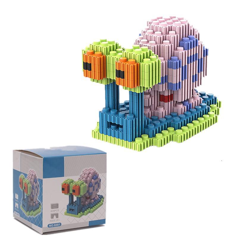 Trendige Spielbausteine Box - Kleines Nest Squidward Mädchen Lern-Geburtstagsspielzeug