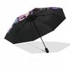 1pc Skull Roses Butterfly Fantasy Artwork Umbrella with Plastic Handle,Suitable for All Seasons Home Travel Outdoor UmbrellaDD1490