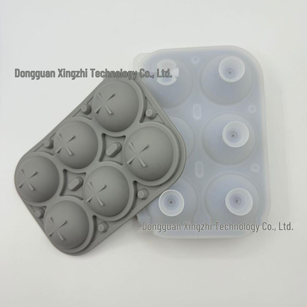 6-Cavity Rose Ice Cube Tray - Leak-Proof Silicone Mold for DIY Whiskey Ice Cubes