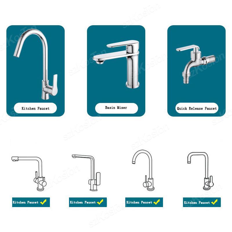 1181° Rotary Kitchen Faucet Spray Head Filter Washbasin Splash Proof Adapter Multifunctional Kitchen Sink Faucet Aerator