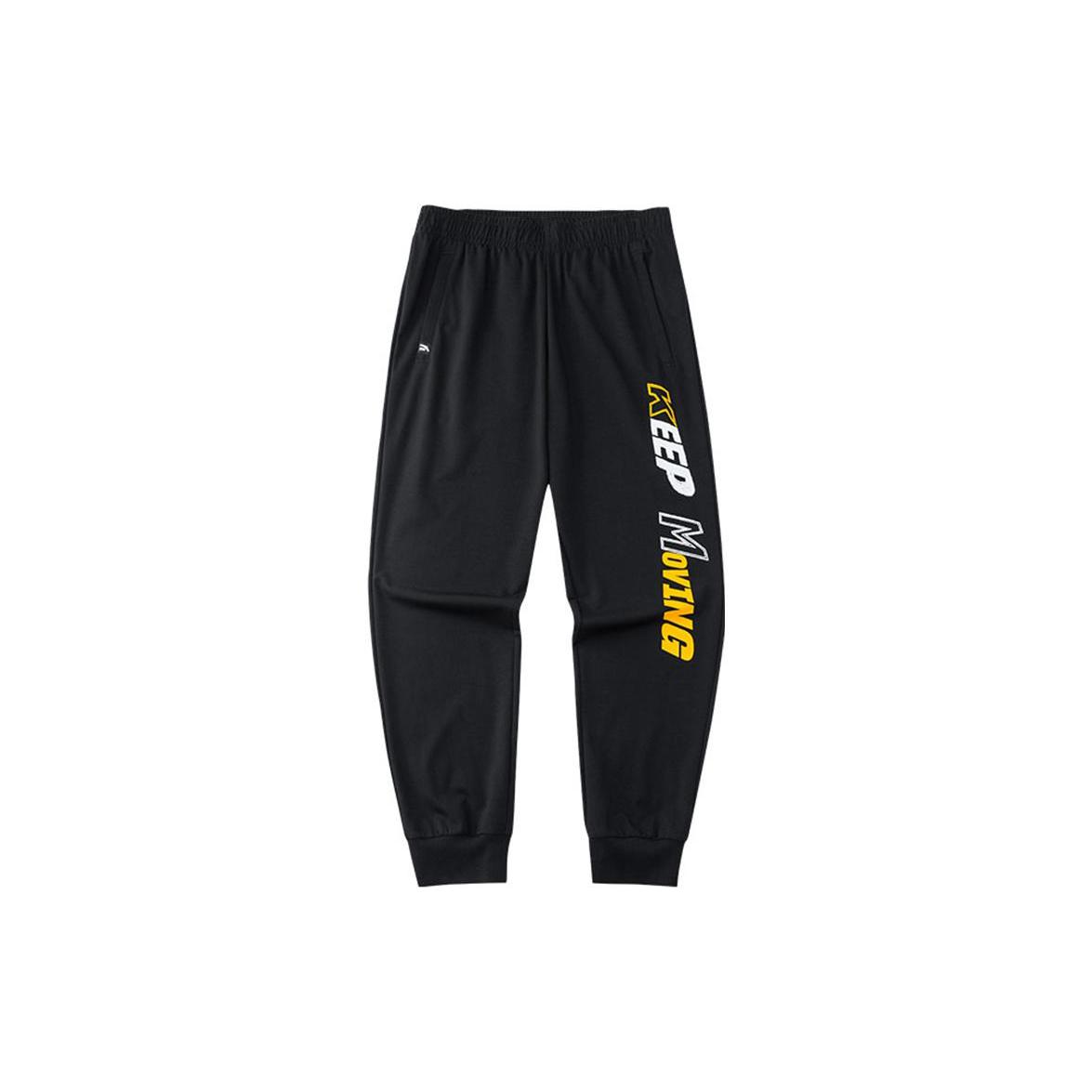 ANTA Life Collection Вязаные спортивные штаны Мужские Черные Умеренно облегающие брюки 152228307-2 M
