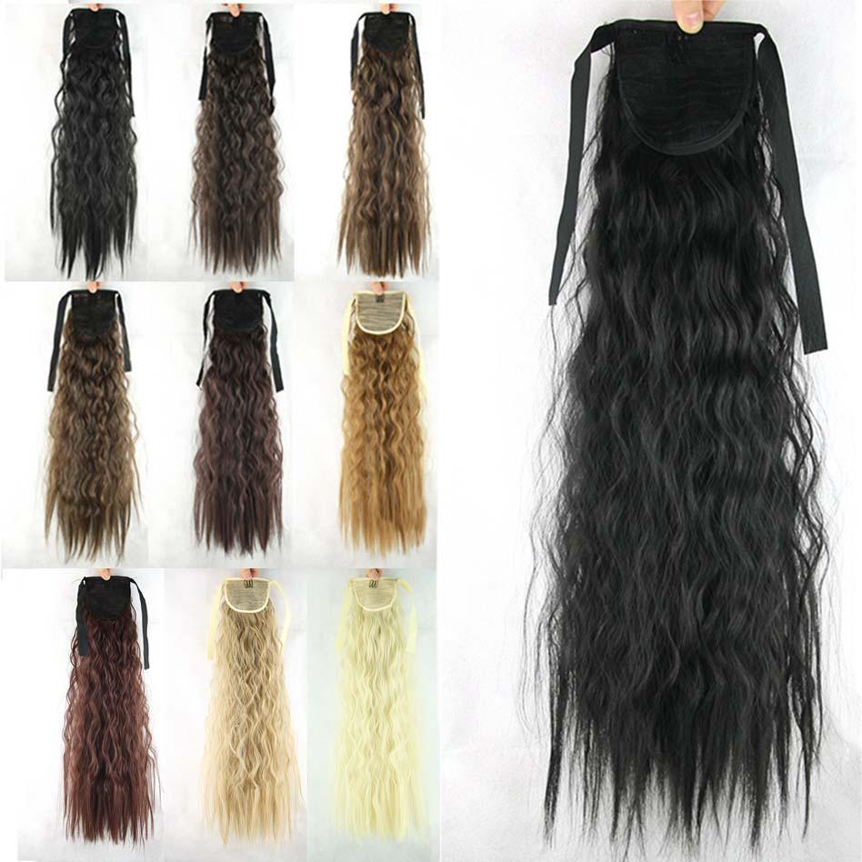 Buy Women Synthetic Fiber Long Curly Wave Hairpiece Hair Extensions