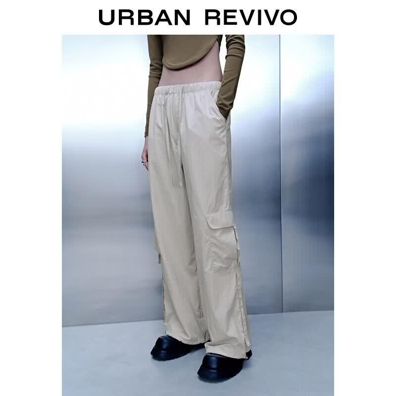 UR2026 Women's Casual Workwear Wide-Leg Pants