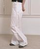 THE GREEN LAB Star Stud Belt Parachute Pants [White]