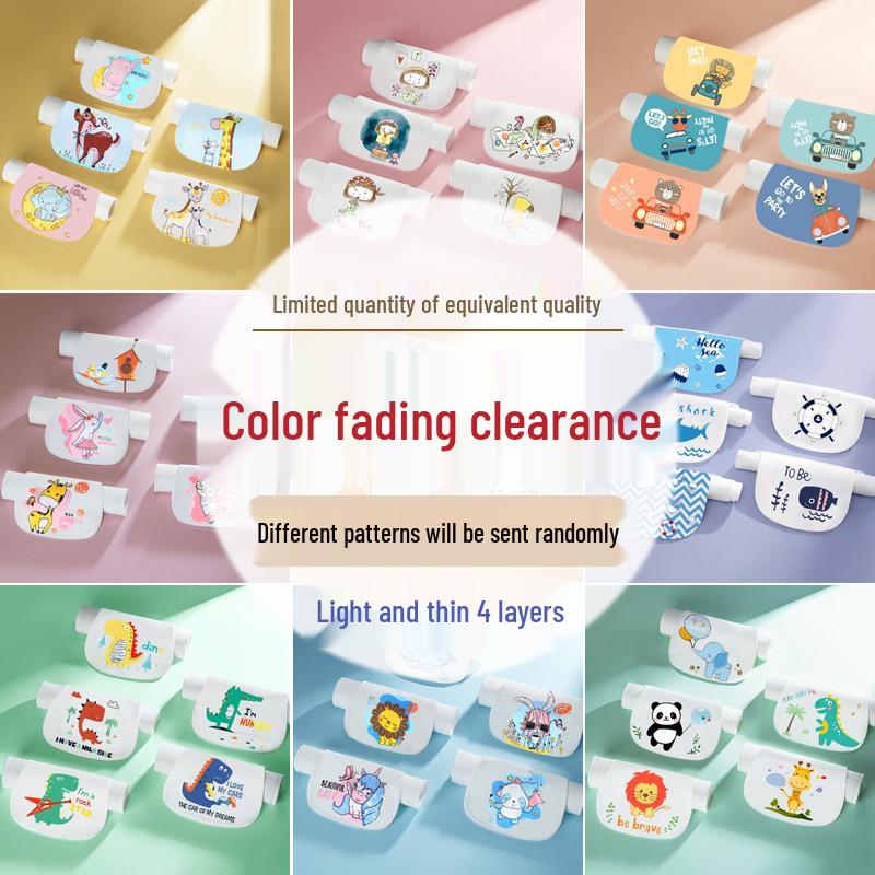 

Pure Cotton Sweat-Absorbent Towel for Infants & Children - Large, Spring Print