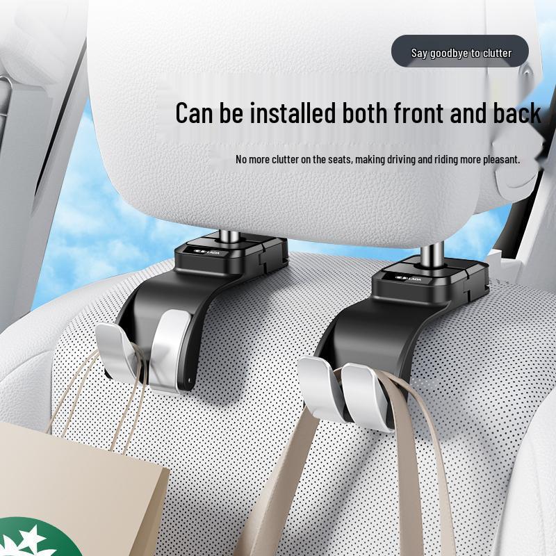 Lada Car Seat Backrest Hook with Automatic Retraction and Logo