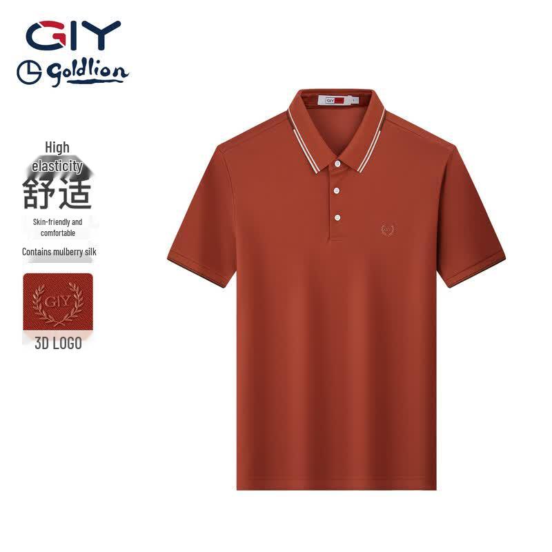 Goldlion GY Cooling Silk Blend Polo Shirt L