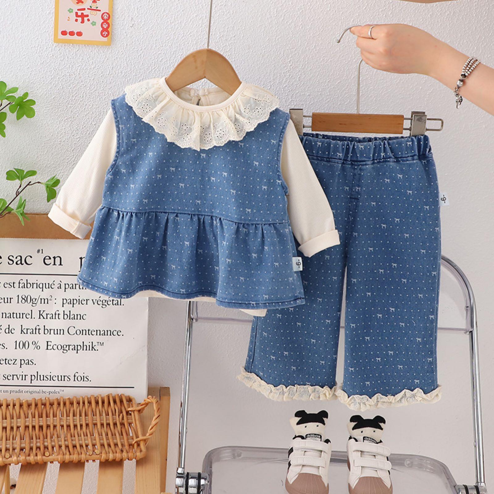 

Детский повседневный комплект с длинным рукавом, удобные наряды для повседневной носки 100 белый