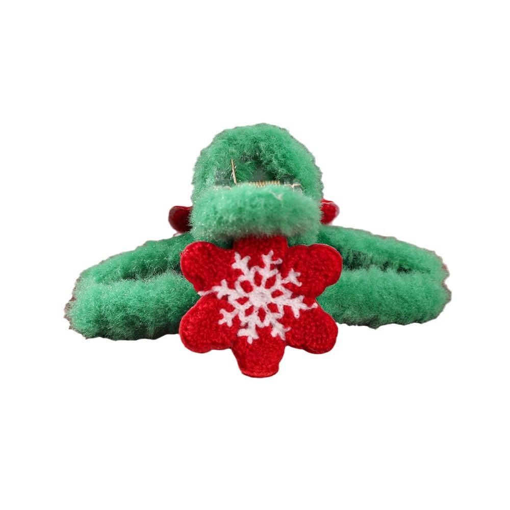 Hairpin Santa Claus Grab Clip Christmas Tree Snowflake Hair Claw  Autumn and Winter