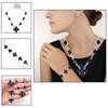 Tanzanite Quartz Gemstone Women's Unisex Jewelry Necklace Set 18-20''