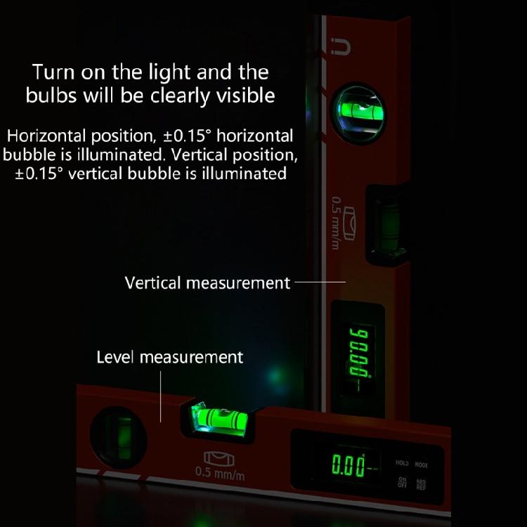 Aluminum Digital Level LED Screen for Clear Reading Lighted Bubble Magnetic Torpedoes Level for Woodworking