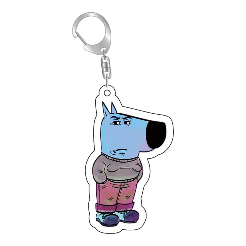 Key Chain European & N Pack Cool Guy Pendant, Double Sided Acrylic Pendant