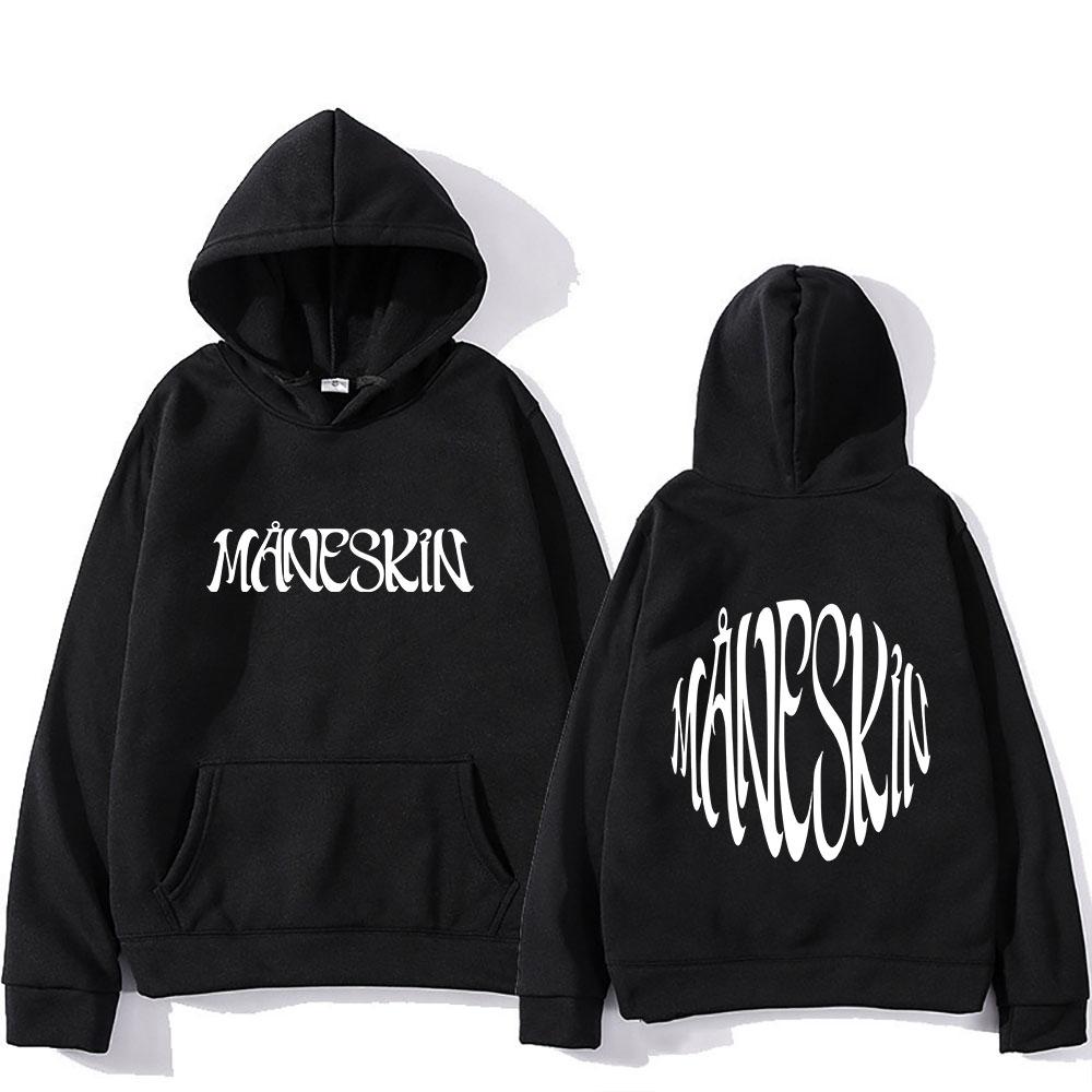 

Grunge Bank Maneskin Hoodies Men/Women Fashion Aesthetic Sweatshirts Winter Clothing Casual Pullovers Fleece Clothing S чёрный