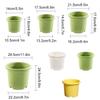 Plastic Roots Control Pot Rose Garden Nursery Green Plant Breathable Thickened Planter Drainage Holes Gardening