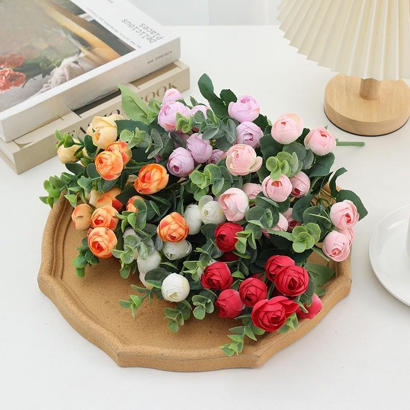 Simulation Bud Rose Flower Wedding Decoration Home Living Room Flower Decoration
