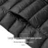 Men's Long Sleeve Down Jacket Liner, Wearable Inside & Outside for Autumn/Winter Warmth