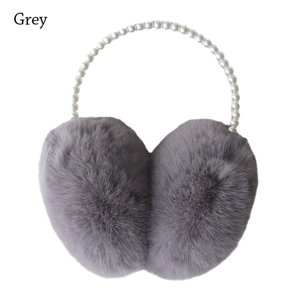 Perlen-Ohrenschützer, weich, Ohrenwärmer, Winter-Ohrenklappen, für Männer und Frauen