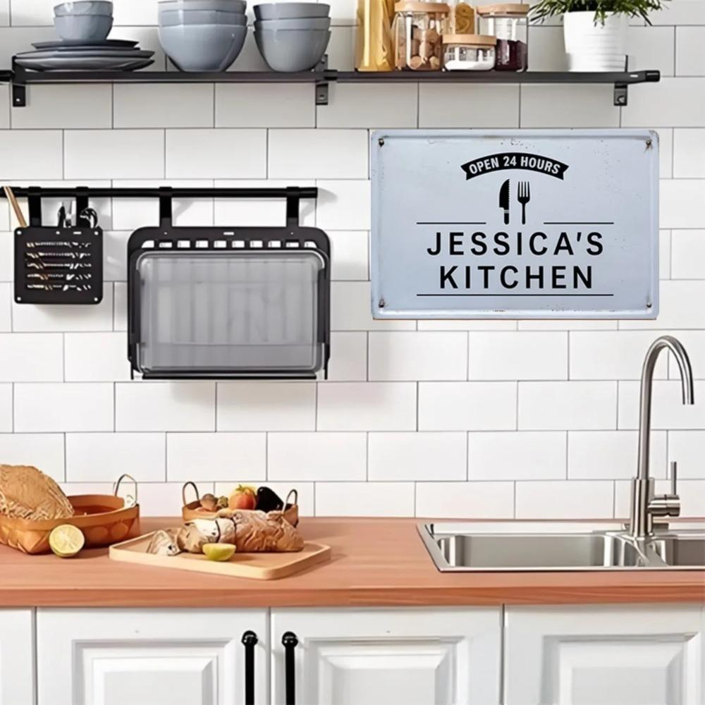 Custom Personalized Metal Tin Sign Text Wall Decor Kitchen Garage Man Cave