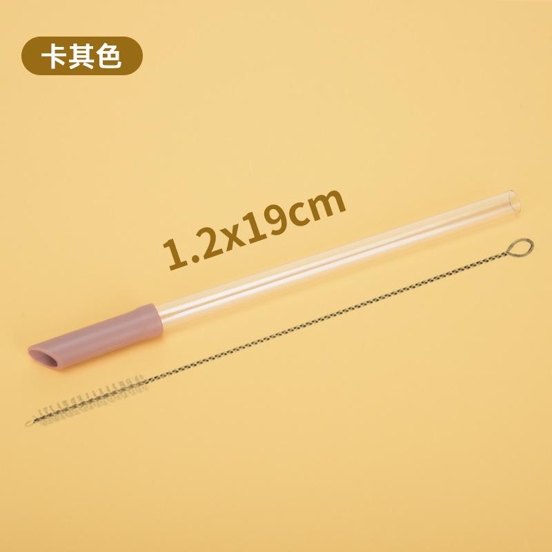 Tritan Telescopic Straw Set Milk Tea Beverage Reuse Water Cup 1.2Cm Straw Multi-Color Optional