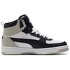 Puma Unisex White Grey Rebound Joy Mid Top Sneakers 374765-11