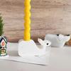 Flexible Silicone Candlestick Mold for Home Decoration and Crafts 3D Whale Shaped Tealight Holder Desk Ornament Mould