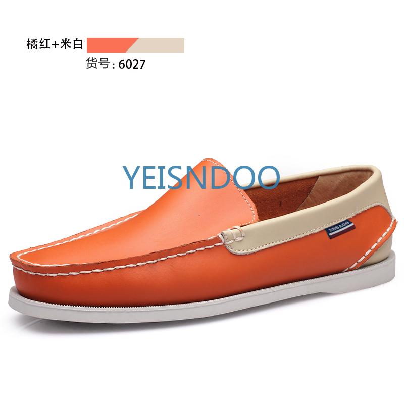 Fashion Male Classic Boat Shoes Leather Hot Sale New Men's Outdoor Walking Shoes Men Wedding Dress Shoes Lace-Up Fashion Men Loafers