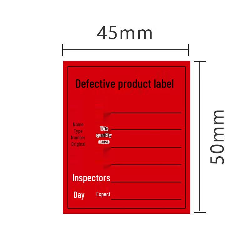 Moufou Coated Paper Material Status Labels