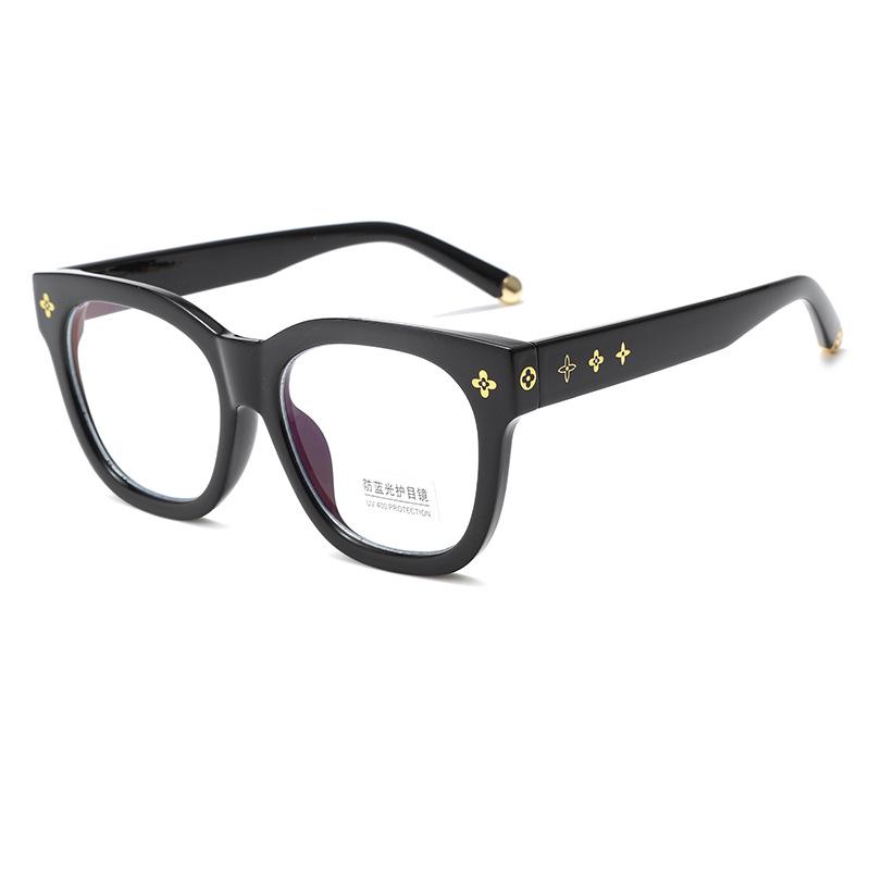 Flat Glasses, Large Frames, Square Glasses, Myopia, Plain Makeup, Anti-Blue Light Glasses, Optical Glasses