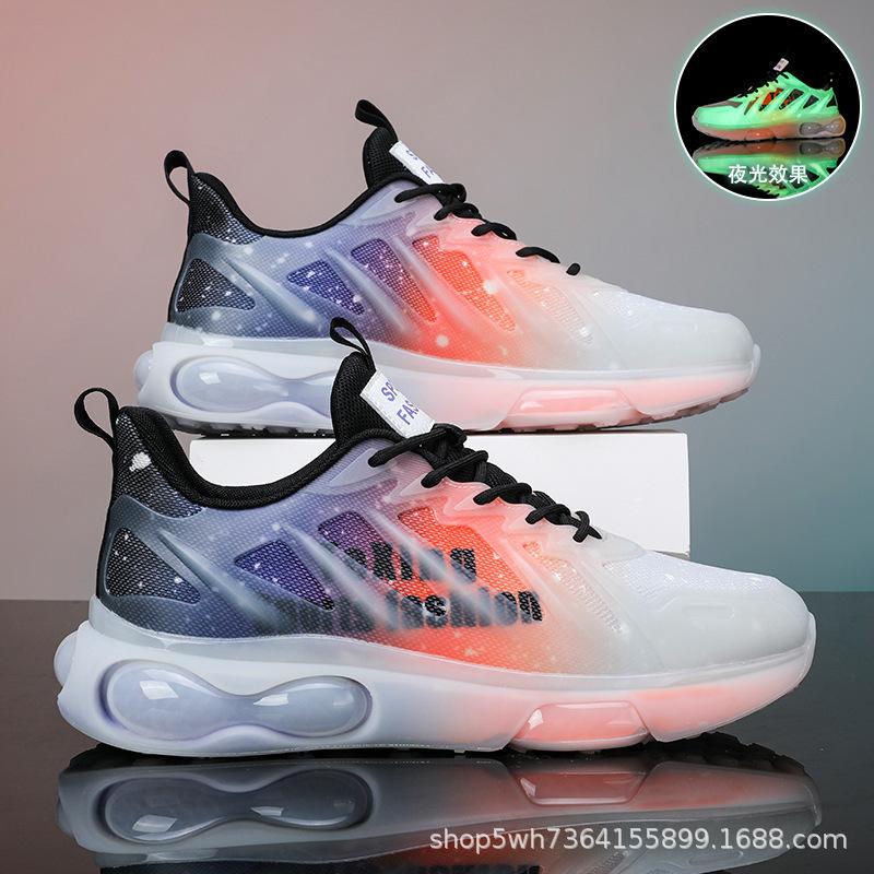 Men's Shoes Spring Air Cushion Running Sports Shoes Men's Sports Students Versatile Casual Height Increase