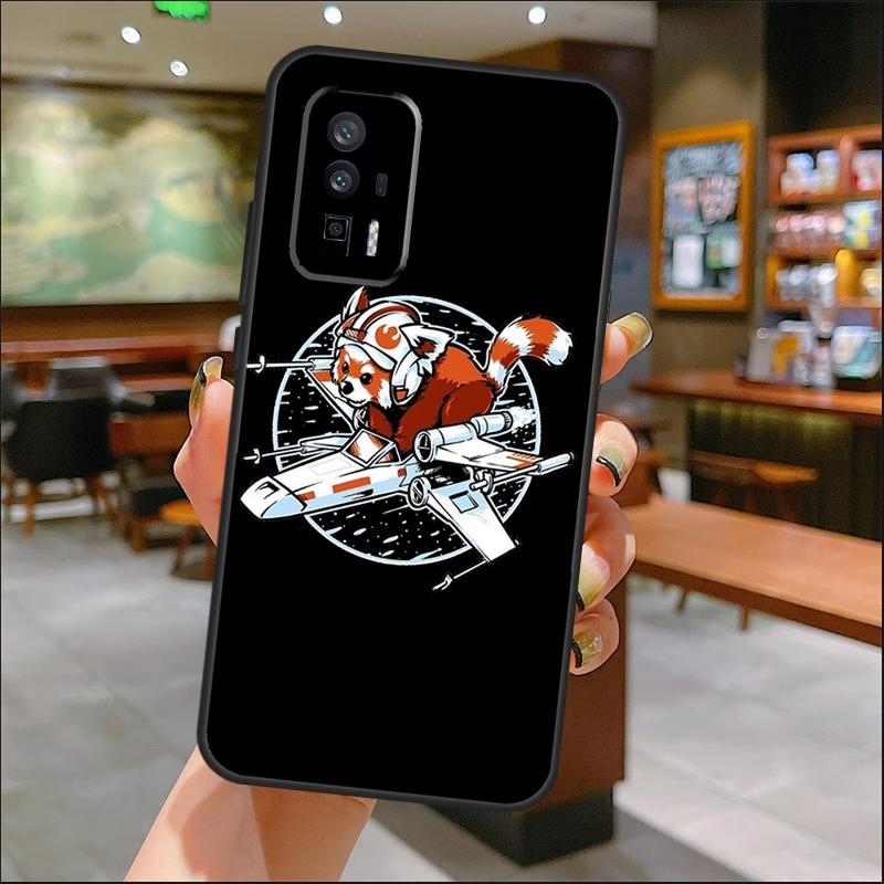 Red Panda Case For Xiaomi 15 14 13 Ultra 11T 12T 13T 14T Pro POCO X7 Pro X3 X5 X6 M6 F5 F6 Pro Cover