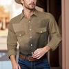 Men'S Fashionable Lapel And Shoulder Length Short Sleeved Casual Top