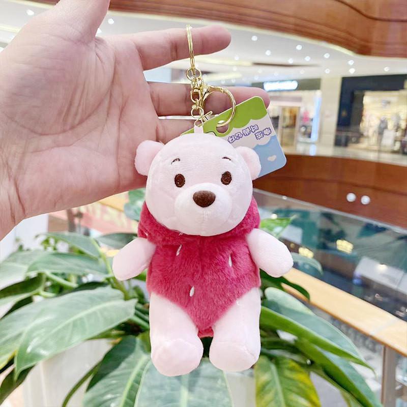 Plush Cozy Short Bear Astronaut Doll Keychain Vibrant Colors For Collecting Fun