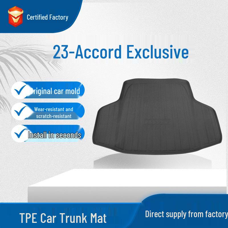 2023 Honda Accord Full Surround TPE Trunk Mat чёрный