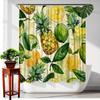 Tropical Fruit Shower Curtain - Waterproof And Anti Mold, Vibrant Pineapple And Citrus Design, Fresh Decoration