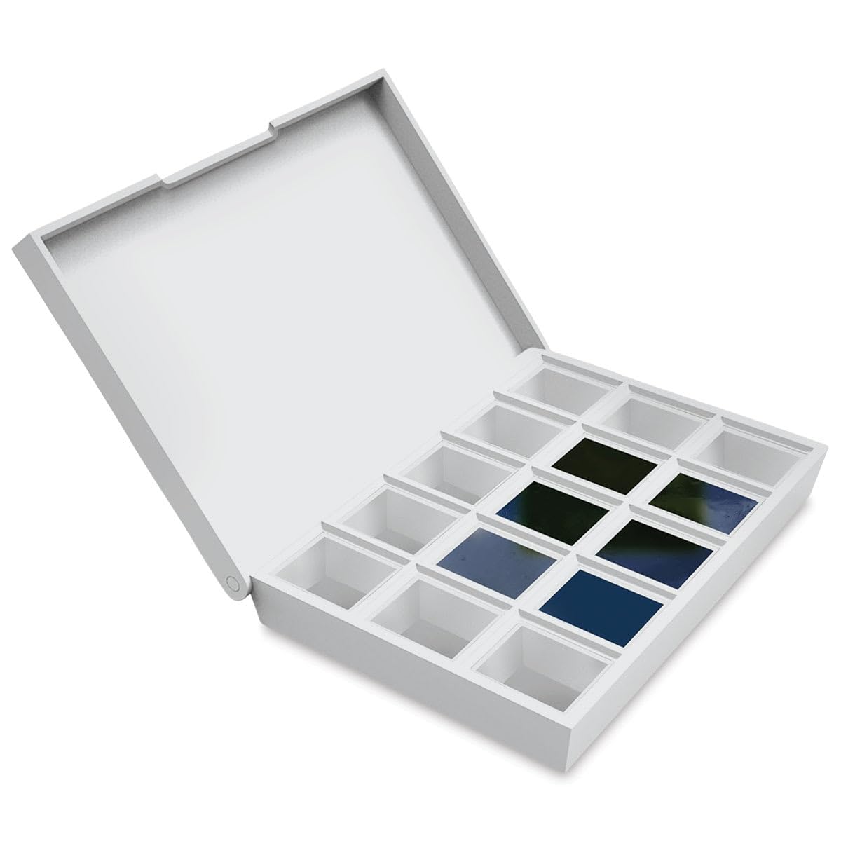 

Daniel Smith Extra Fine Blue Solid Watercolor Paint Set (6 Colors), Half Pans, Plastic Case, and 9 Empty Containers (Product Code: 285650004)