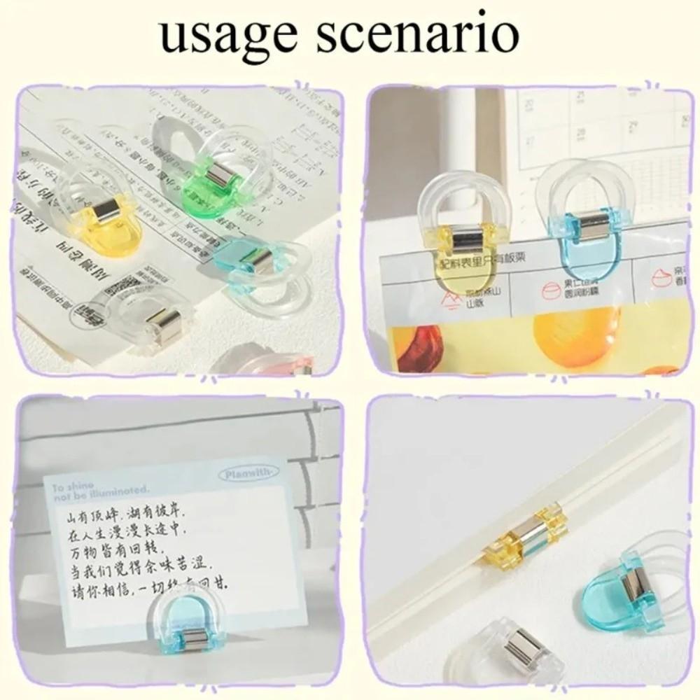 4PCS Non-slip Leg Shortening Clip Multi-functional Page Support Clips  for Shortening Trouser Legs