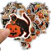 52PCS Pumpkin Witch Sticker Nostalgia Aesthetic Creative Scrapbook Coffee Laptop Phone Guitar Gifts Harajuku Living Room Sticker