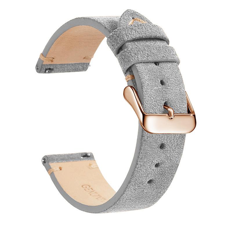 Elegantes Echtleder-Uhrenarmband, Schnellverschluss 14mm/16m/18mm/20mm/22mm Uhrenarmbänder, für Samsung, Seiko, Oris, Citizen Uhr