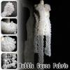 85x16cm Heat Setting Bubble Yarn Fabric Transparent 3D Lace Fabric for Fashion Designers DIY Sew Wedding Dress Clothing Supplie