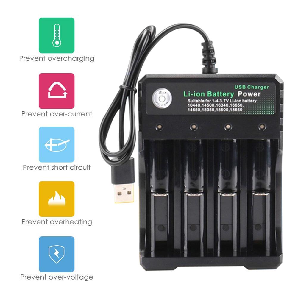3.7V AC adapter Wall Charger plug For 18650 16340 14500 Rechargeable Battery
