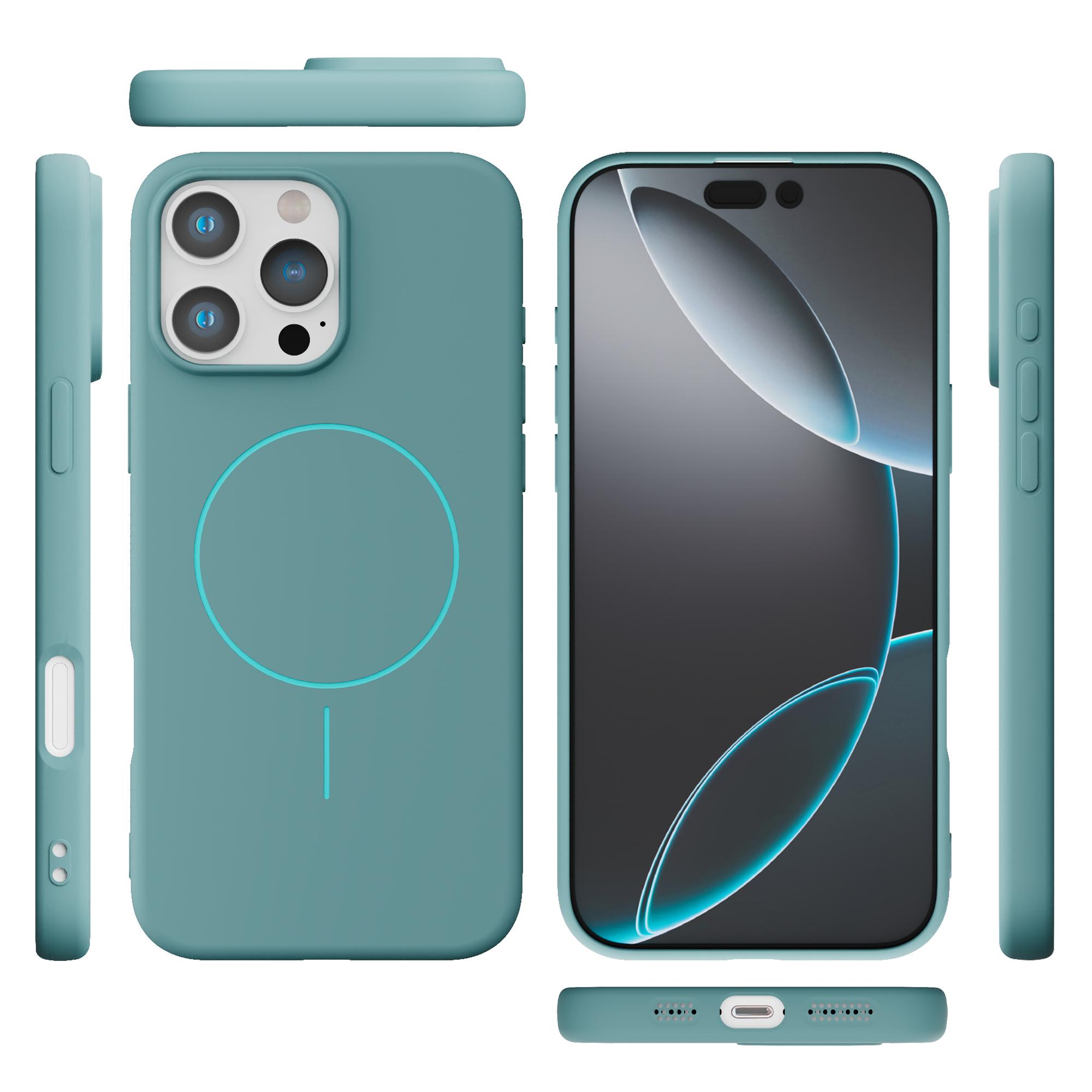 

Магнитный матовый чехол для iPhone 16e 16 E 15 Pro Max 14 Plus 13 12 Magsafe Mag Safe iPhone16 16Pro 16Plus Чехол для телефона Аксессуары iPhone 15 Pro светло-синий