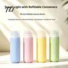 Refillable Lotion 1/4Pcs Silicone Travel Bottle for Toiletries, Leak Proof Size Container, Compact Leakproof Bottles Squeeze Bottle, Essentials