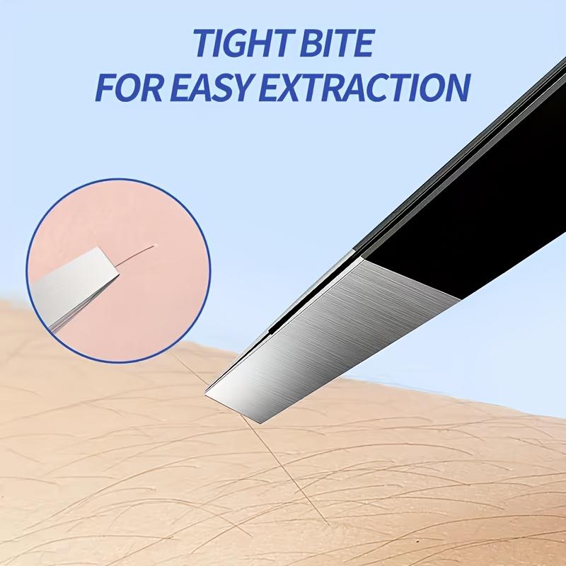 3pcs High-Quality Stainless Steel Eyebrow Tweezers Hair Removal Tweezers Specialized for Beard Plucking Slant Tip Eyebrow Clip