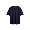 Calvin Klein Hero Series Embroidered Cotton Loose Short Sleeve T-Shirt Unisex Tops Ink-Blue 40HM229-412