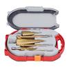 Versatile Professional Step Drill Bits Set 118 Degree X Cut Tip Wear Resistant Coating For Precise Metalworking Projects