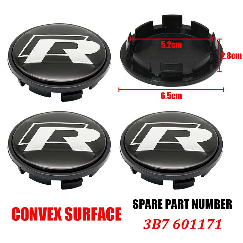 2026 Hot For Volkswagen VW 4pcs VW Wheel Center Hub Caps 56mm 65mm 66m 70mm 76mm Wheel Cover For VW Golf 4 5 6 7 Passat B5 B6 B7