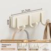 No-Drill Adhesive Wall-Mounted Bathroom Coat Hook with No-Trace Design